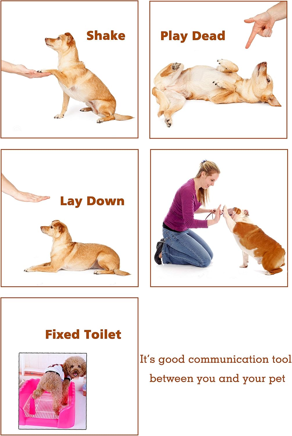 Pet Training Clicker Whistle with Wrist Strap - Dog Training Clickers