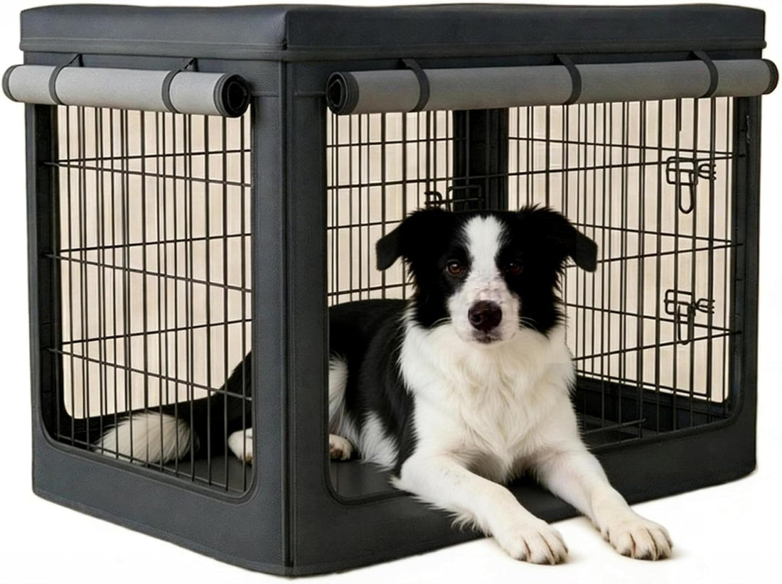 48 Inch Dog Crate Cover,1680D Heavy Duty Waterproof Oxford Kennel