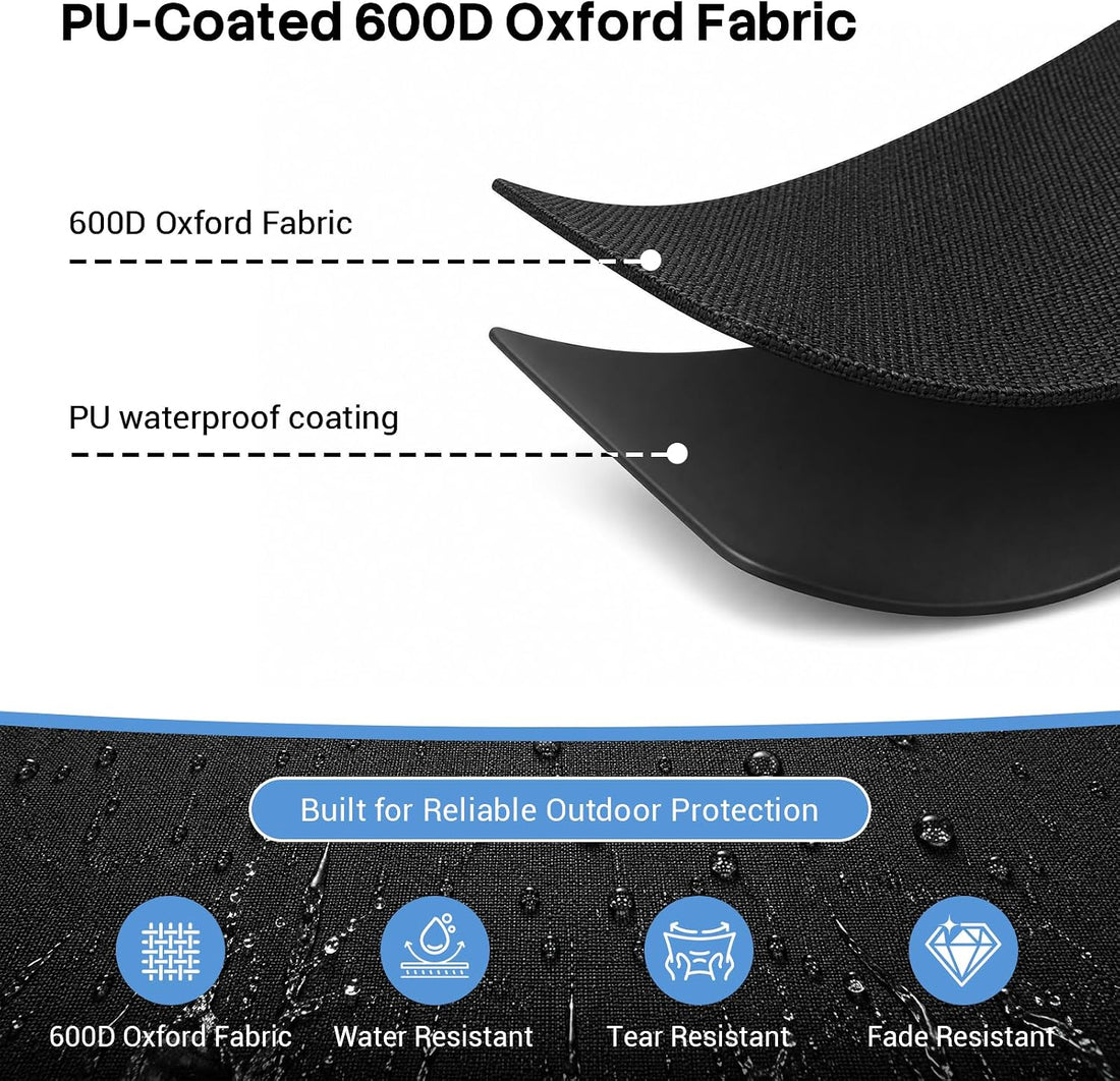 ROOMTEC 8 x 4 FT Outdoor Dog Kennel Cover, Full Side Cover