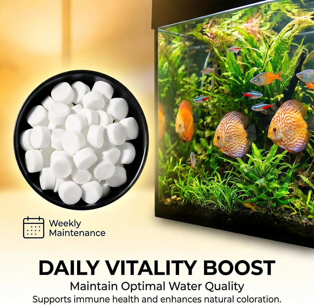 MAQIHAN 150 Tablets Aquarium Salt - Freshwater Tank & Koi Pond Salt
