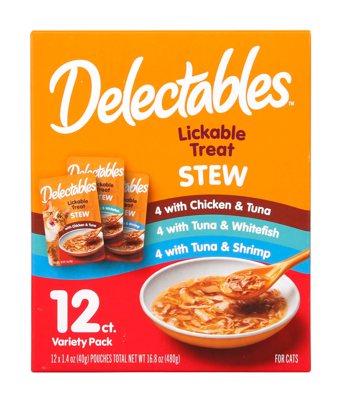 Delectables Lickable Treat Stew Wet Cat Treat & Food Topper