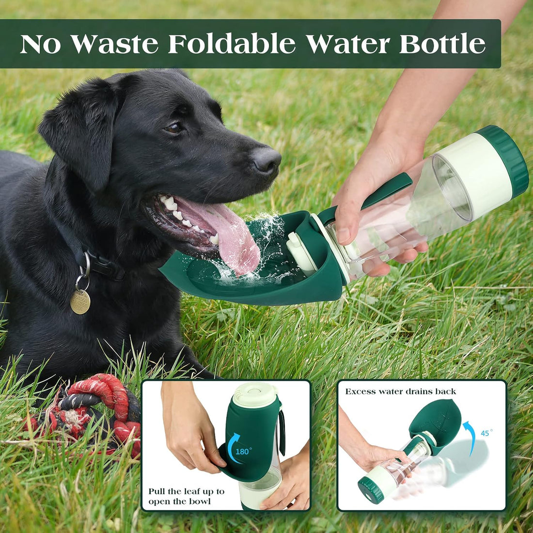 TIOVERY Upgraded Dog Water Bottle