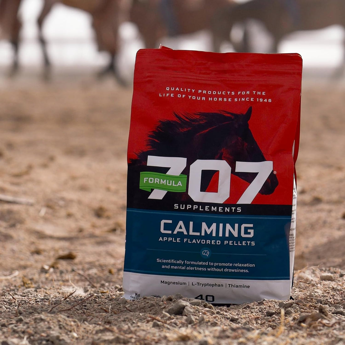 Formula 707 Calming Supplement for Horses, 5 lb, 40 Servings