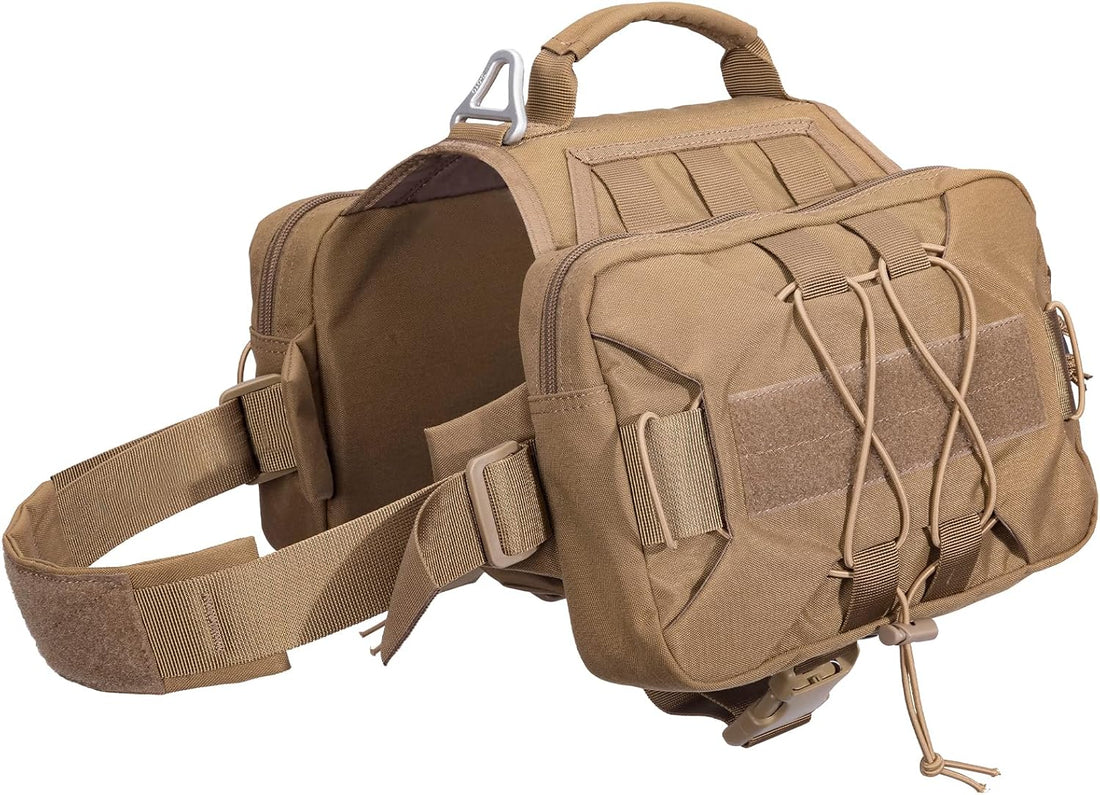 EXCELLENT ELITE SPANKER Nylon Dog Backpack with 2 Side Pockets