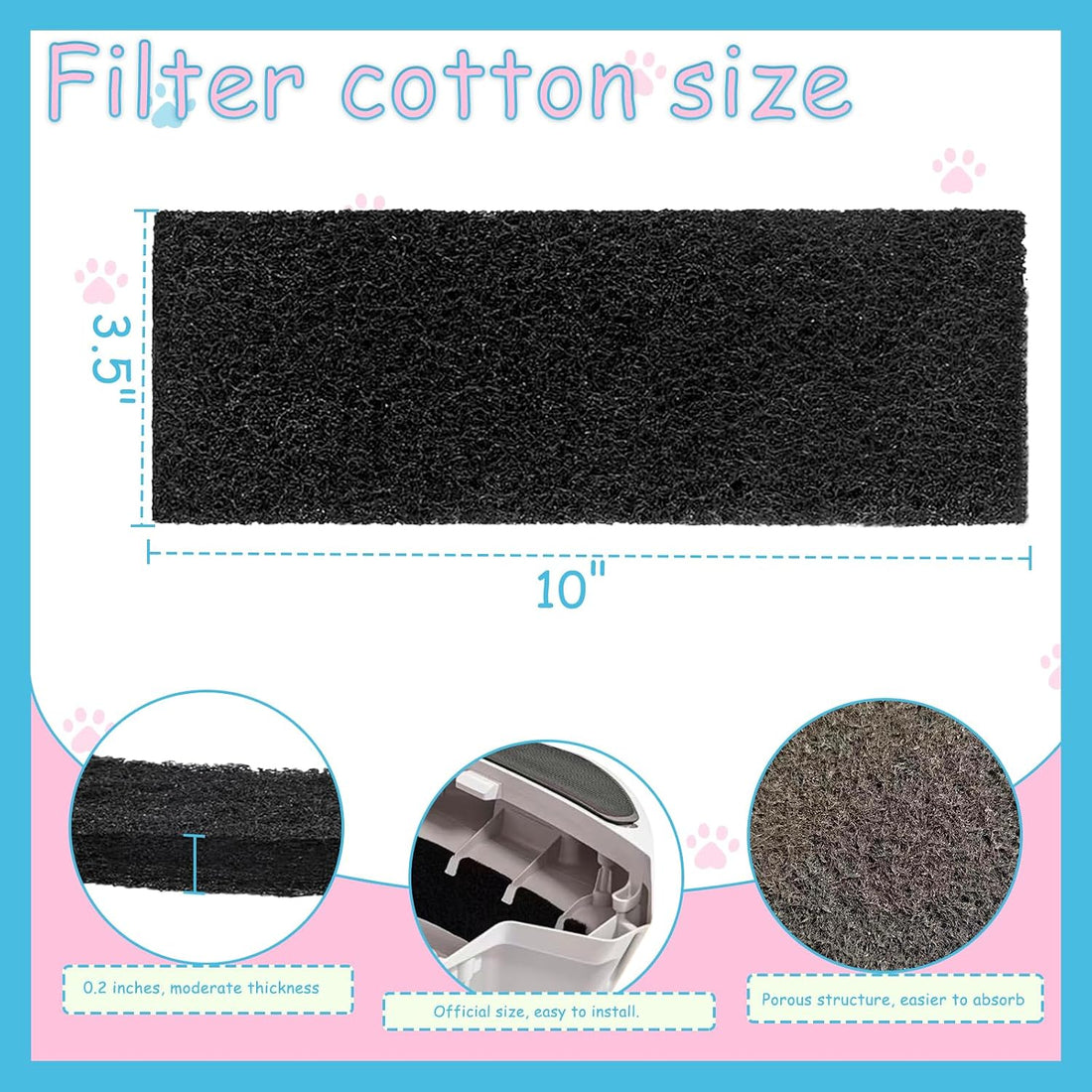 10 Pack Carbon Filters Compatible with Litter Robot 3