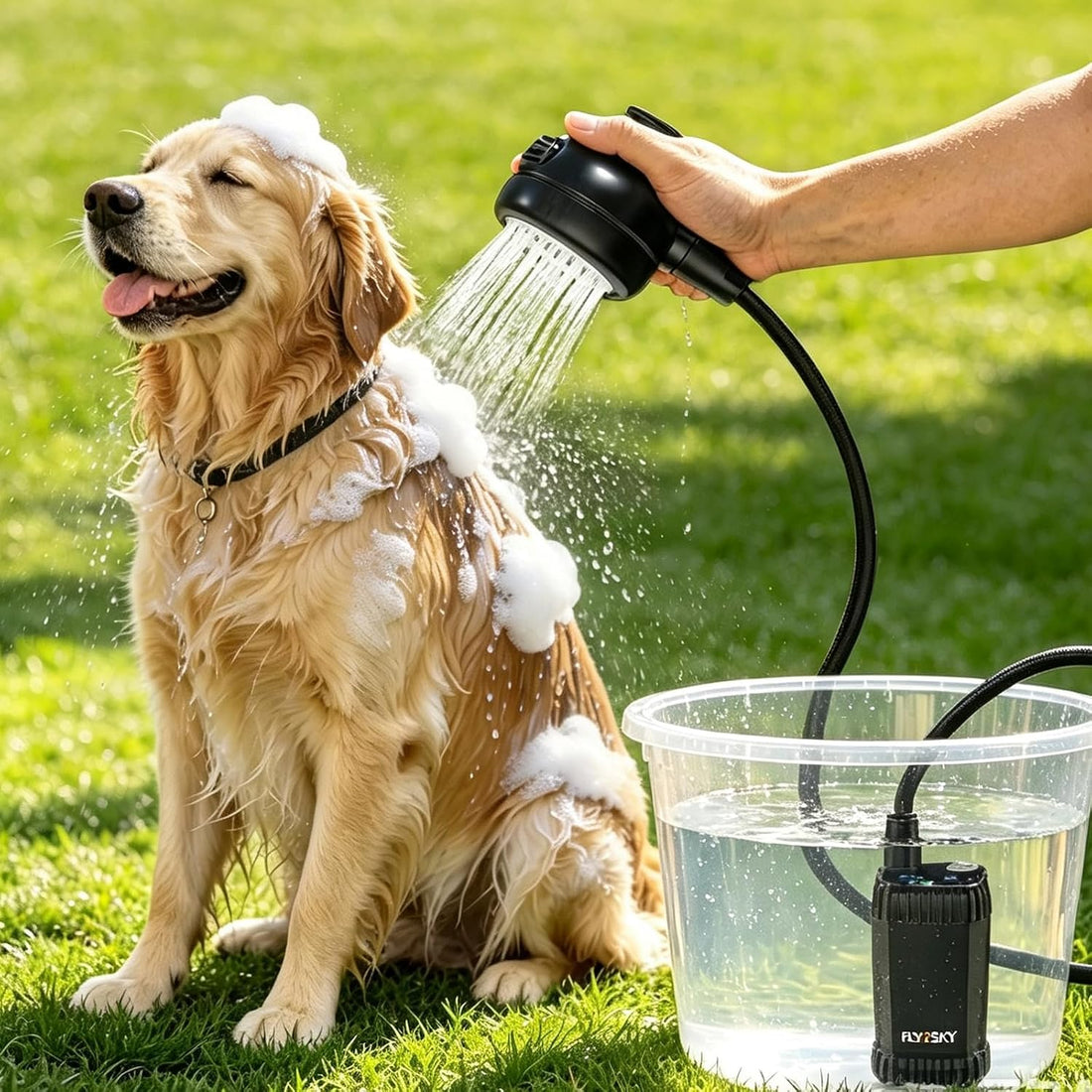 Rechargeable Portable Pet Shower Head Dog Bath Supplies for Indoor