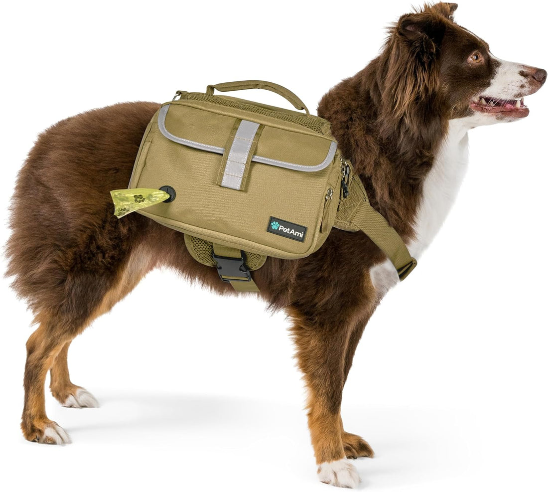 PetAmi Dog Backpack for Medium Large Dogs, Hiking Saddle Bag