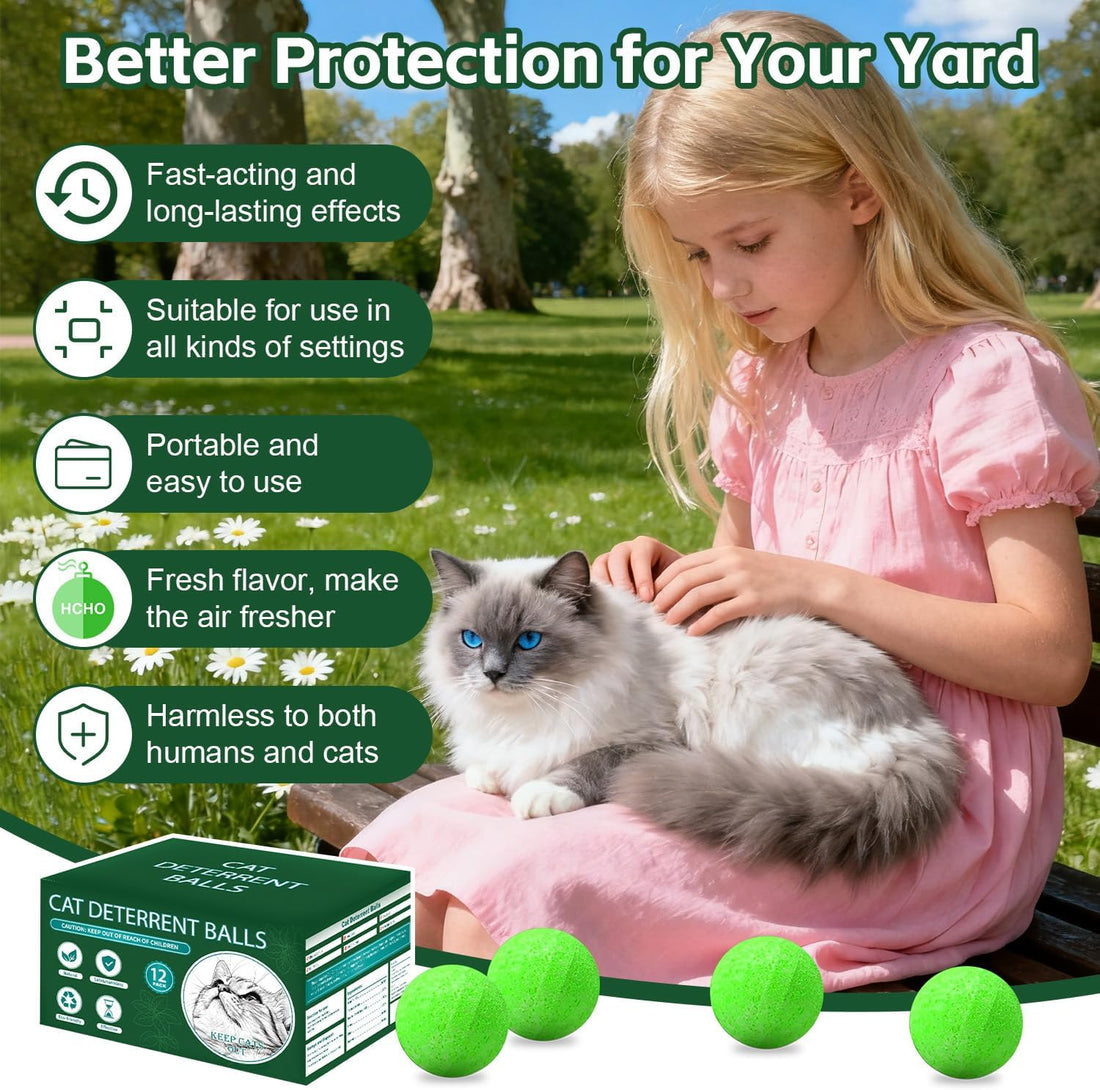 Cat Repellent Outdoor to Keep Cats Away 12Pack (Green)
