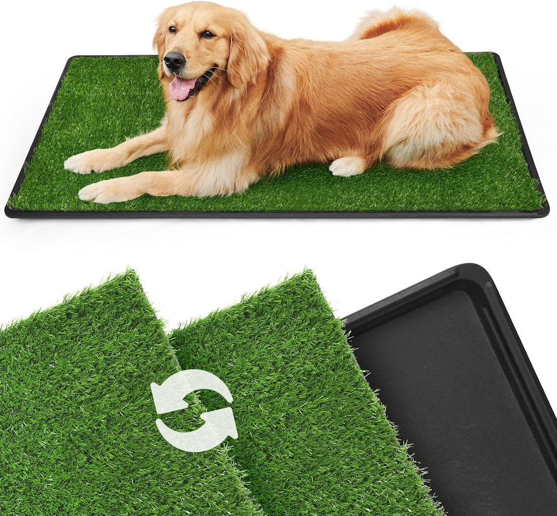 LOOBANI Dog Grass Pad with Tray - 16x20in for Apartment Balcony Use