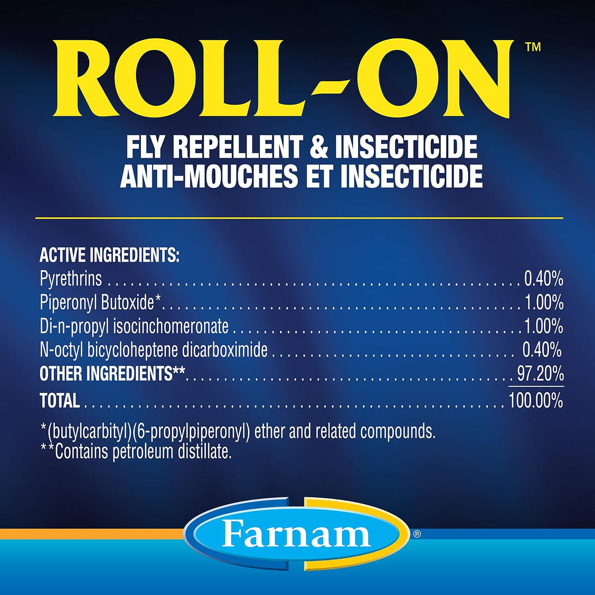 Farnam Endure Roll-On Fly Repellent for Horses Up to 7 Days
