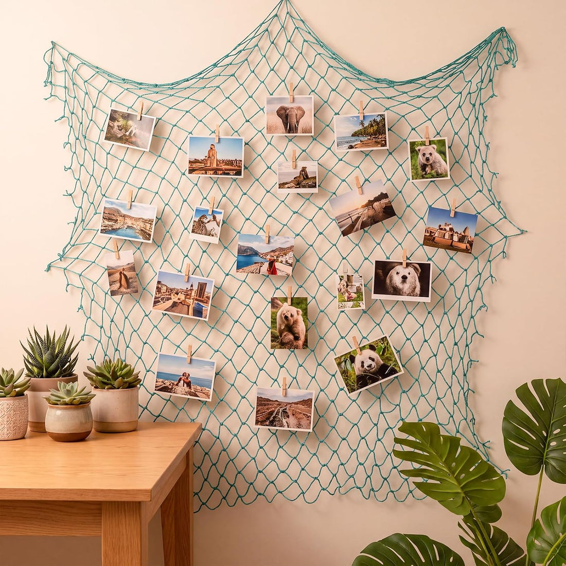 Fish Net Decor for Party Decorations, Aqua Decorative Net
