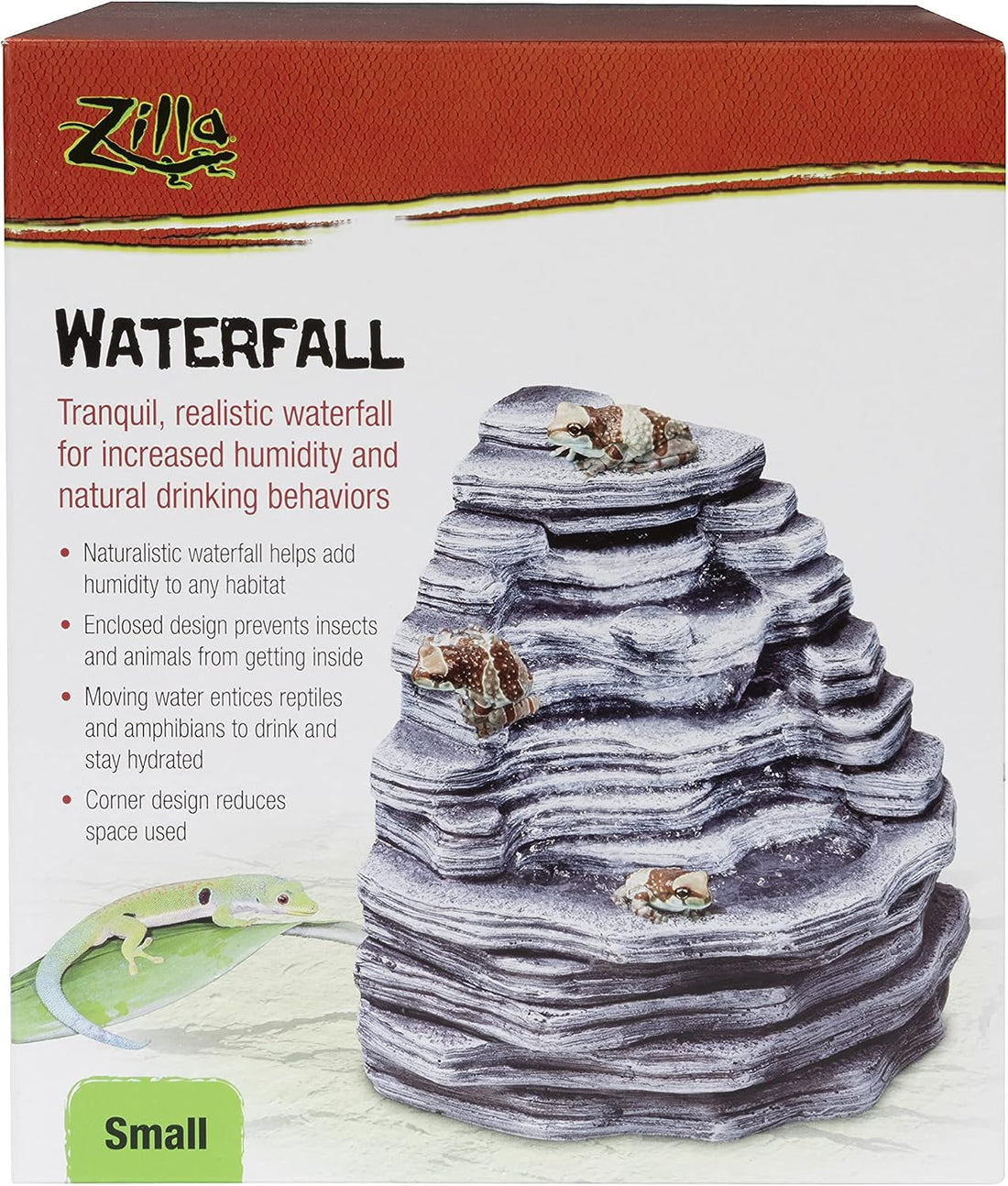 Zilla Pet Reptile Terrarium Waterfall Décor, Small