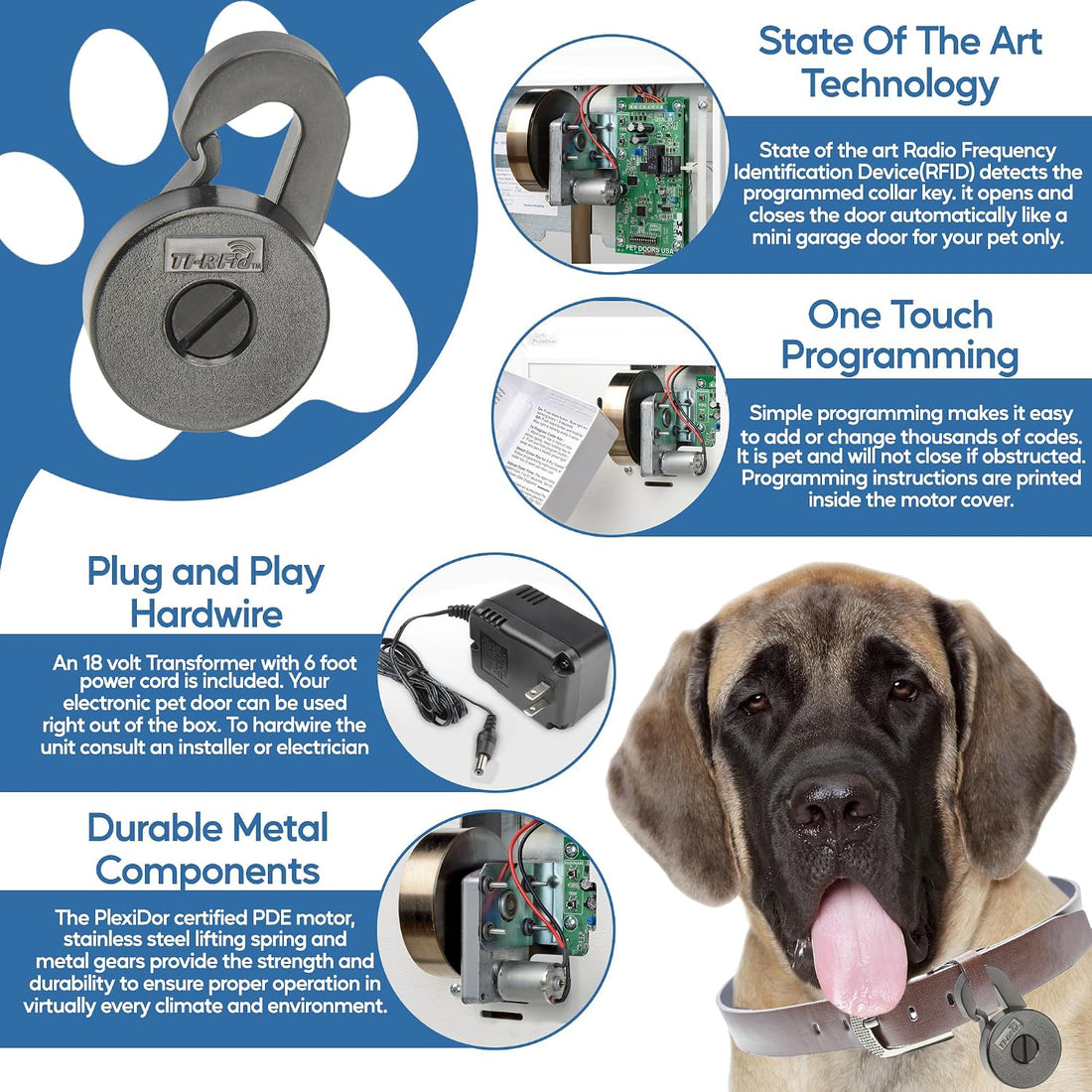 PlexiDor Performance Pet Doors Pet Door Electronic Collar Key, Black