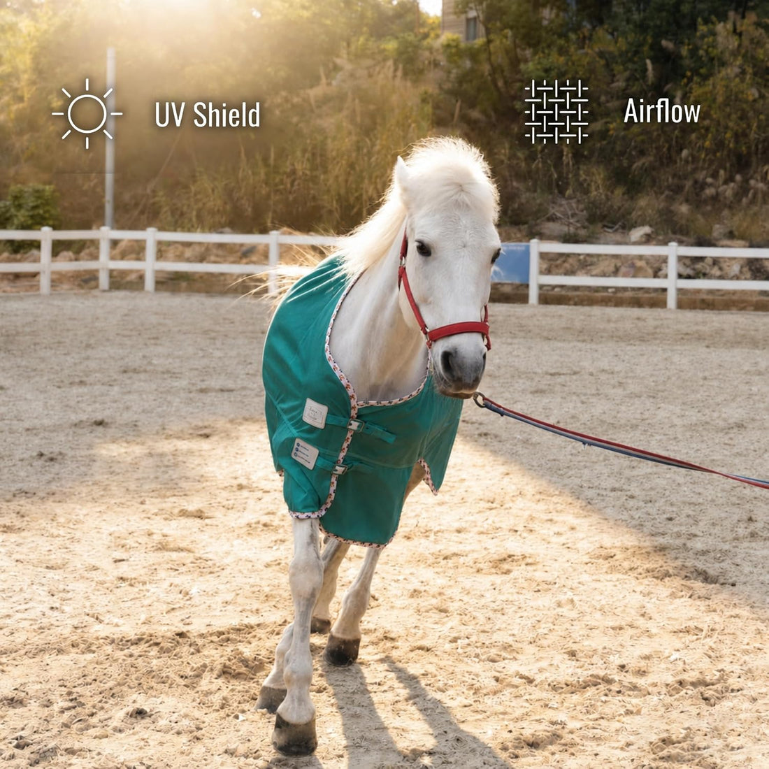 BARN & STABLE Breathable and UV Protective Tear-Resistant Mesh Horse