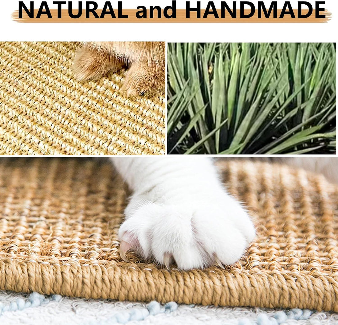 2PCS Rabbit Scratch Mat, Natural Bunny Pad Claws and Teeth Care, 16x12