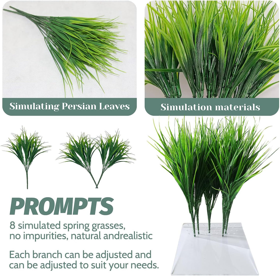 8Pcs Fake Grass Plants Pee Post for Dogs to Pee on