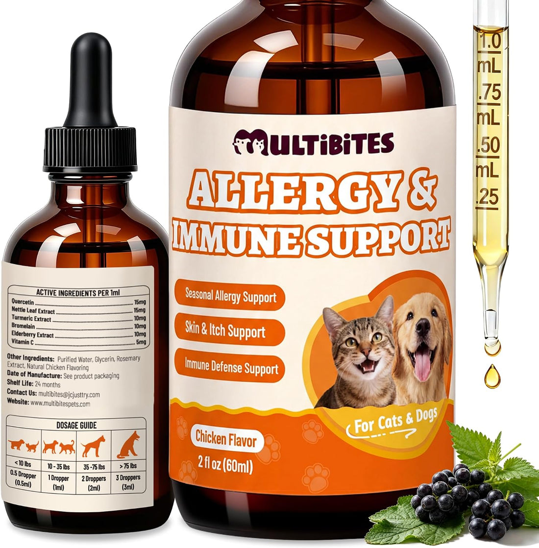 Cat & Dog Probiotics for Constipation Relief & Gut Health 2fl oz