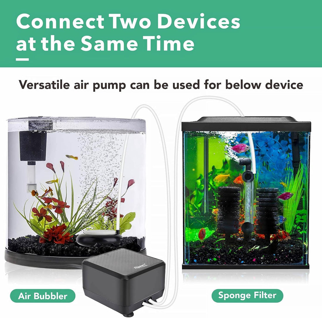 hygger 5W/10W Ultra Quiet Aquarium Air Pump