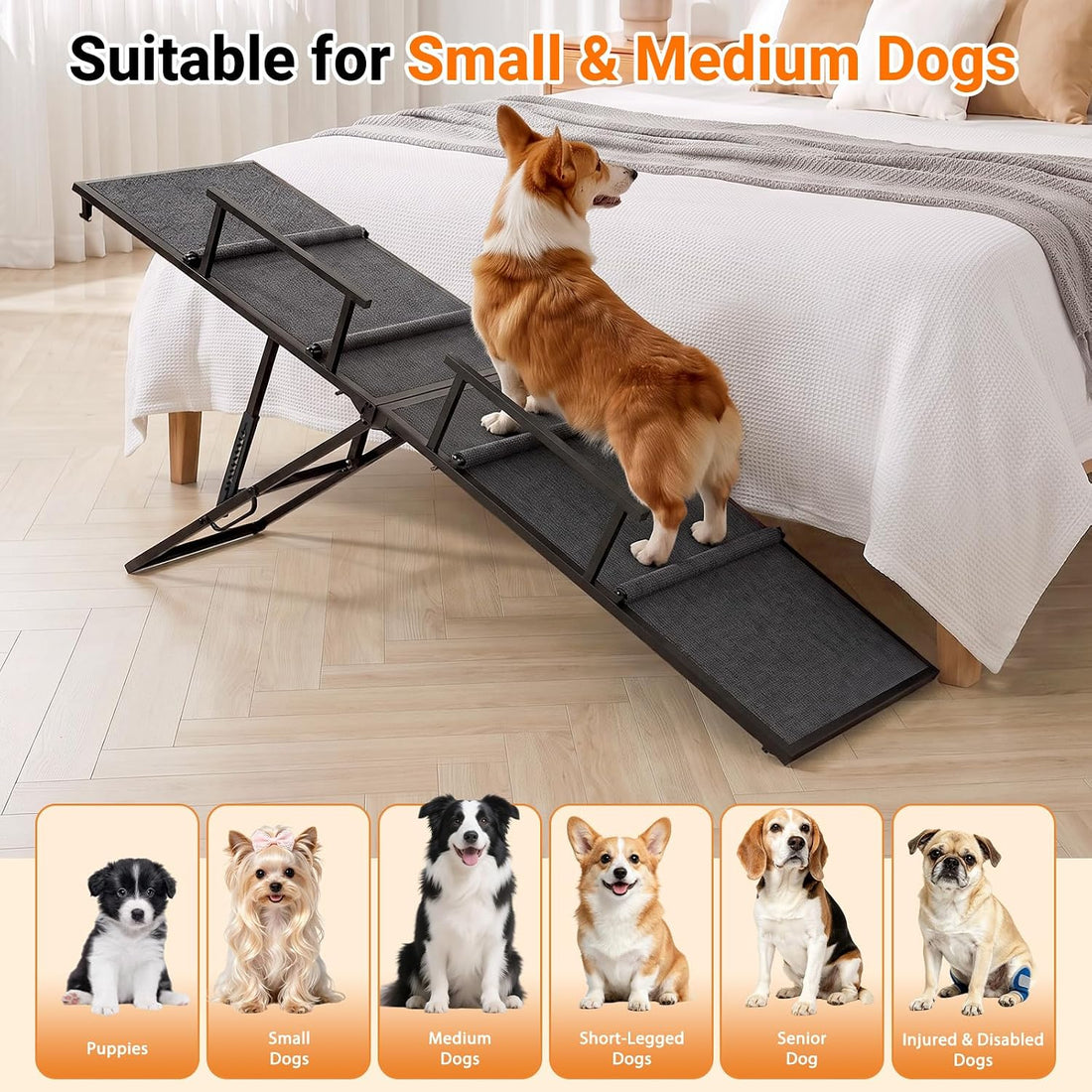 Pawaboo Dog Ramp for Bed Couch
