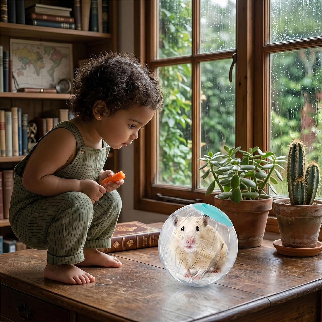5.7 Inch Hamster Ball, Clear Hamster Exercise Ball Running Wheel