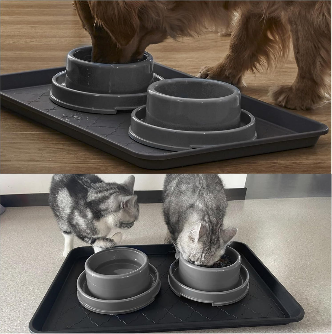 PetLike Boot Tray for Entryway Indoor, Pet Food Mat