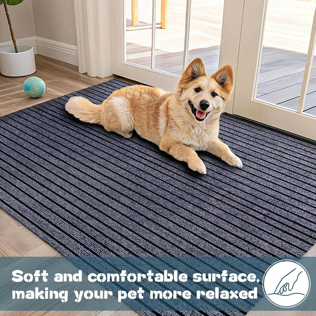 60"X 74" X 0.2'' Waterproof Mat for Under Dog Crate