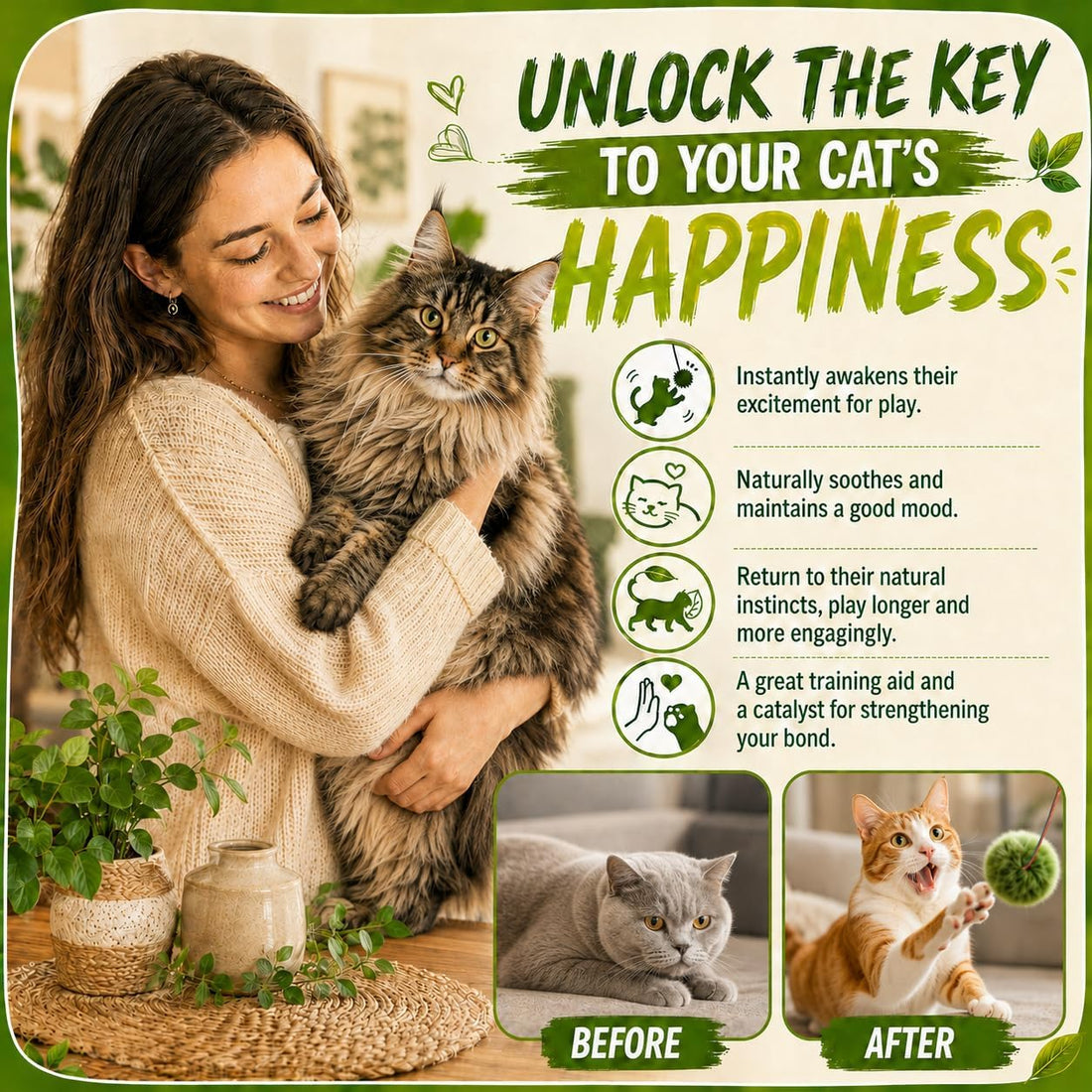 Catnip Spray for Cats – 100% Natural Catnip Spray
