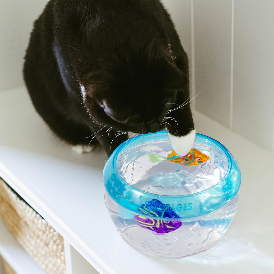 Catstages Meow-Smerizing Fun Fish Interactive Cat Toy, 3.9", 2-Pack