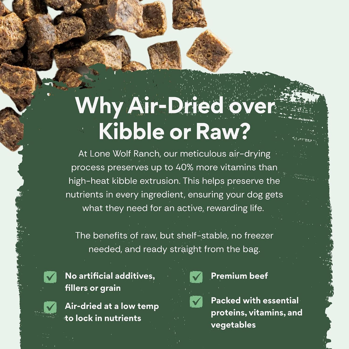 Chuck Norris Power Foods Air-Dried Dog Food, Beef, 24oz