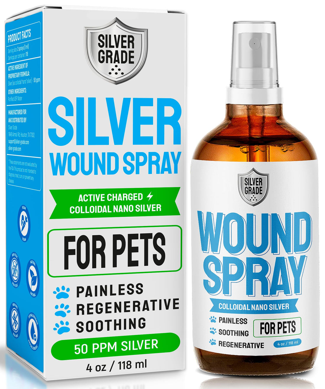 SILVER GRADE Wound Spray for Pets
