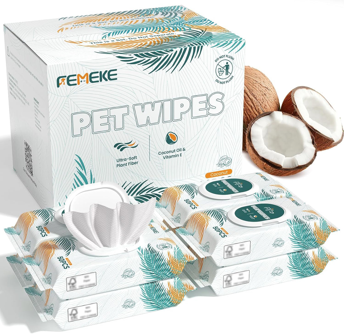 200 Count Dog Wipes & Cat Wipes | Hypoallergenic, pH Balanced for Paws