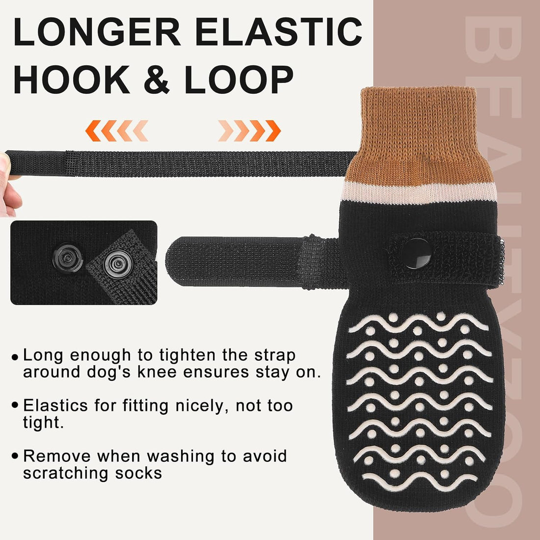 BEAUTYZOO Anti Slip Dog Socks