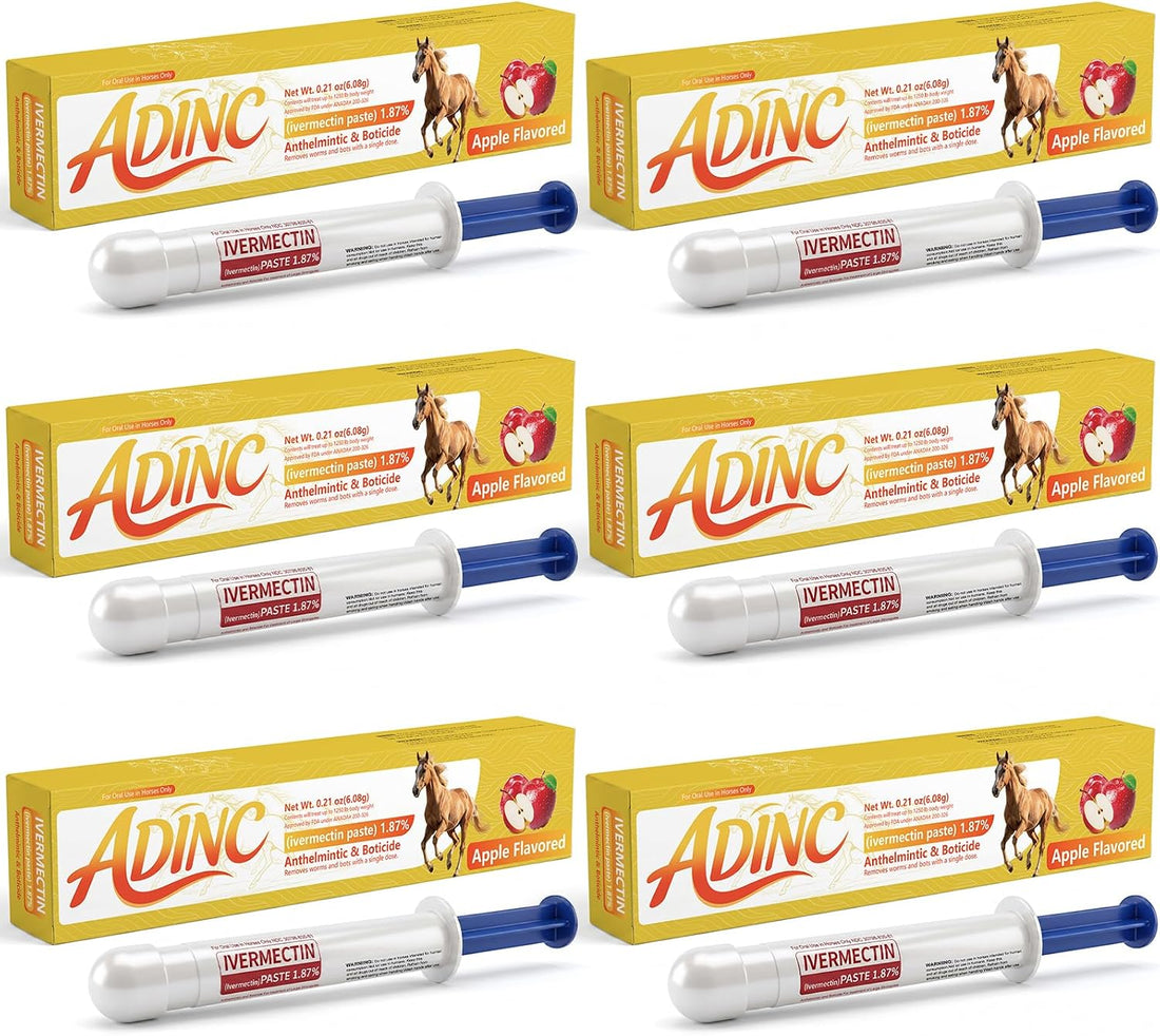 Ivermectin Horse Paste 1.87%, Apple Flavored Equine Dewormer