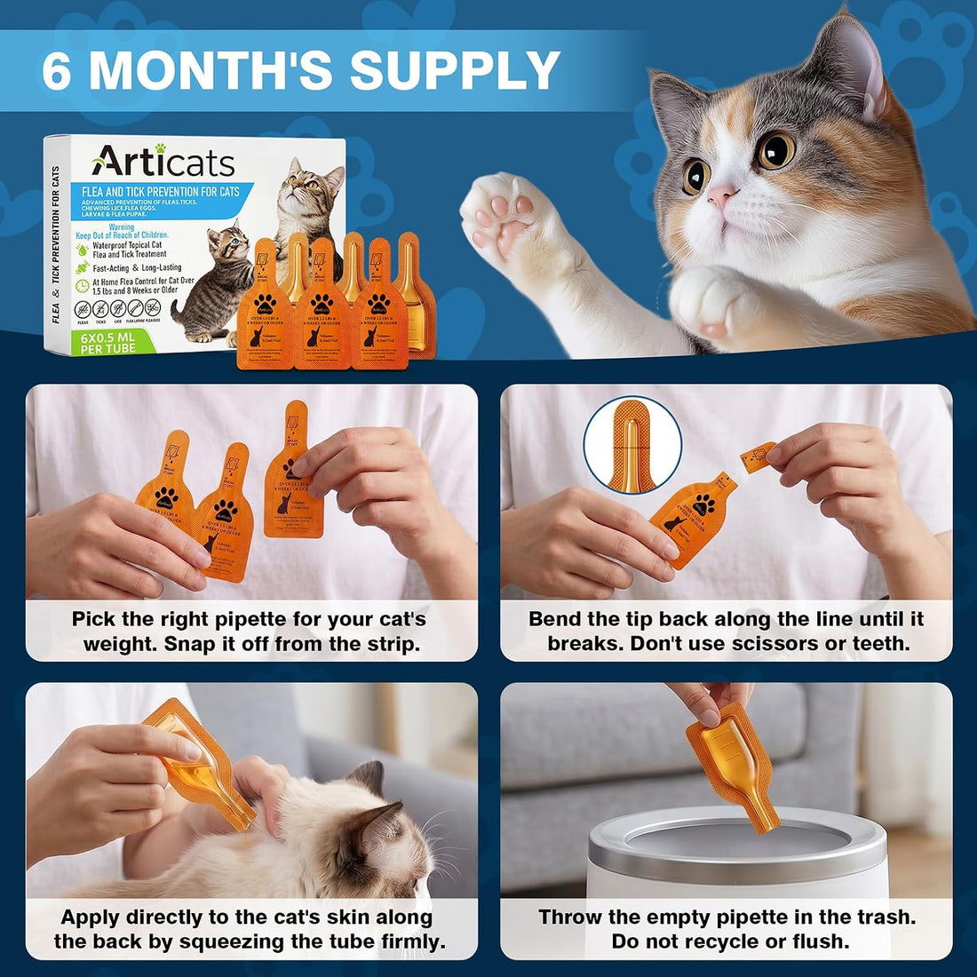 Flea and Tick Prevention for Cats & Kittens