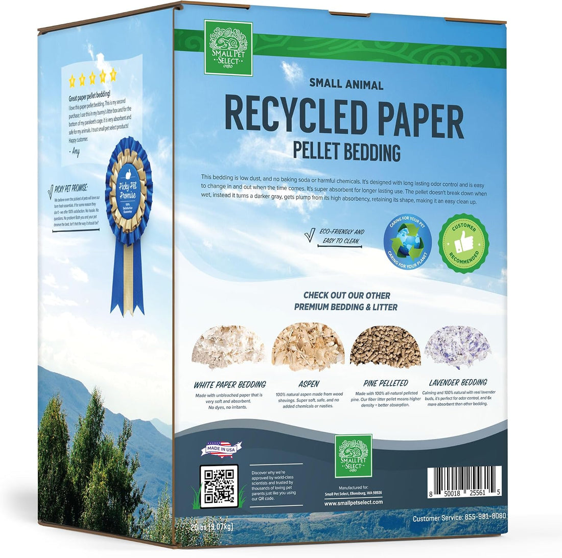 Small Pet Select Recycled Paper Pellet Bedding & Litter, Rabbits