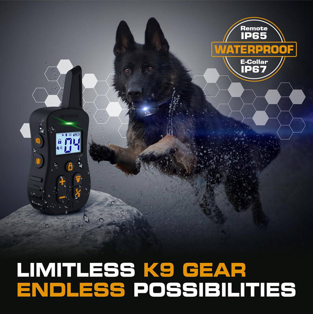 INVIROX Ultra K9 Dog Training Collar with Remote