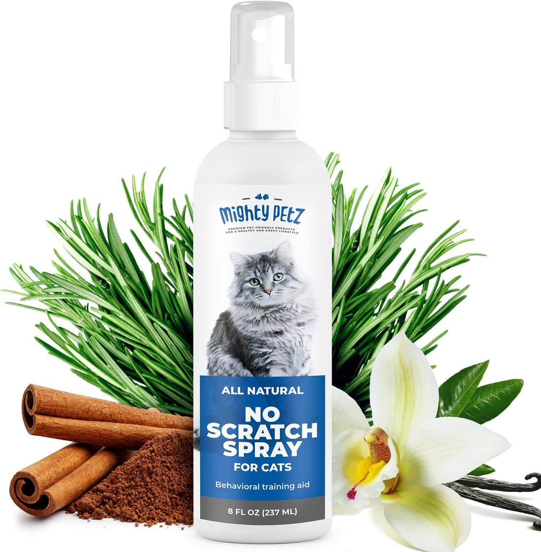 Mighty Petz Cat Deterrent Spray - Cat Indoor Repellent for Furniture