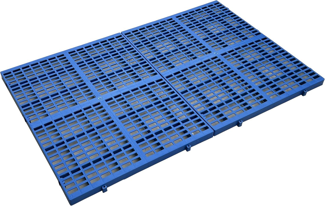 Dog Crate Floor Fence, Blue, 37in