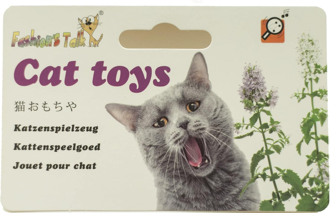 Fashion's Talk Cat Toys Furry Rattle Ball for Kitty 12 Pack