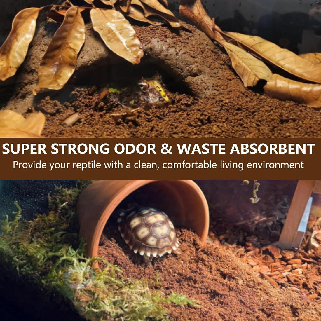BNOSDM Reptile Soil Substrate Fluffy Small-Strand Reptile Substrate