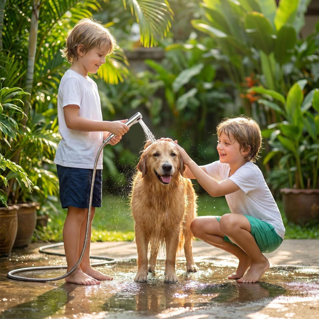 Dog Shower Attachment Kit, 8FT Hose