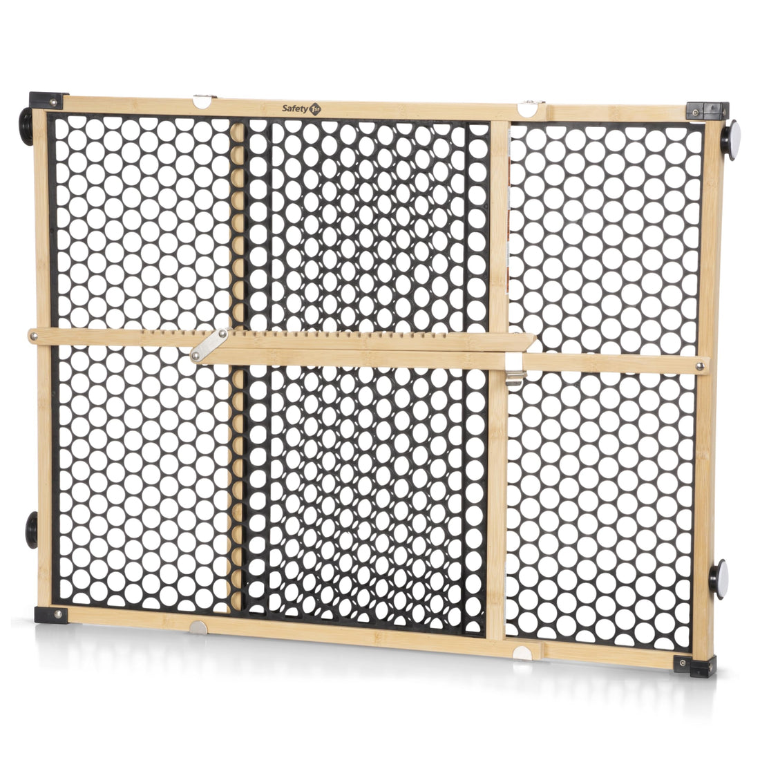 Safety 1st Bamboo Baby Gate for Doorways, No Drill Easy Install