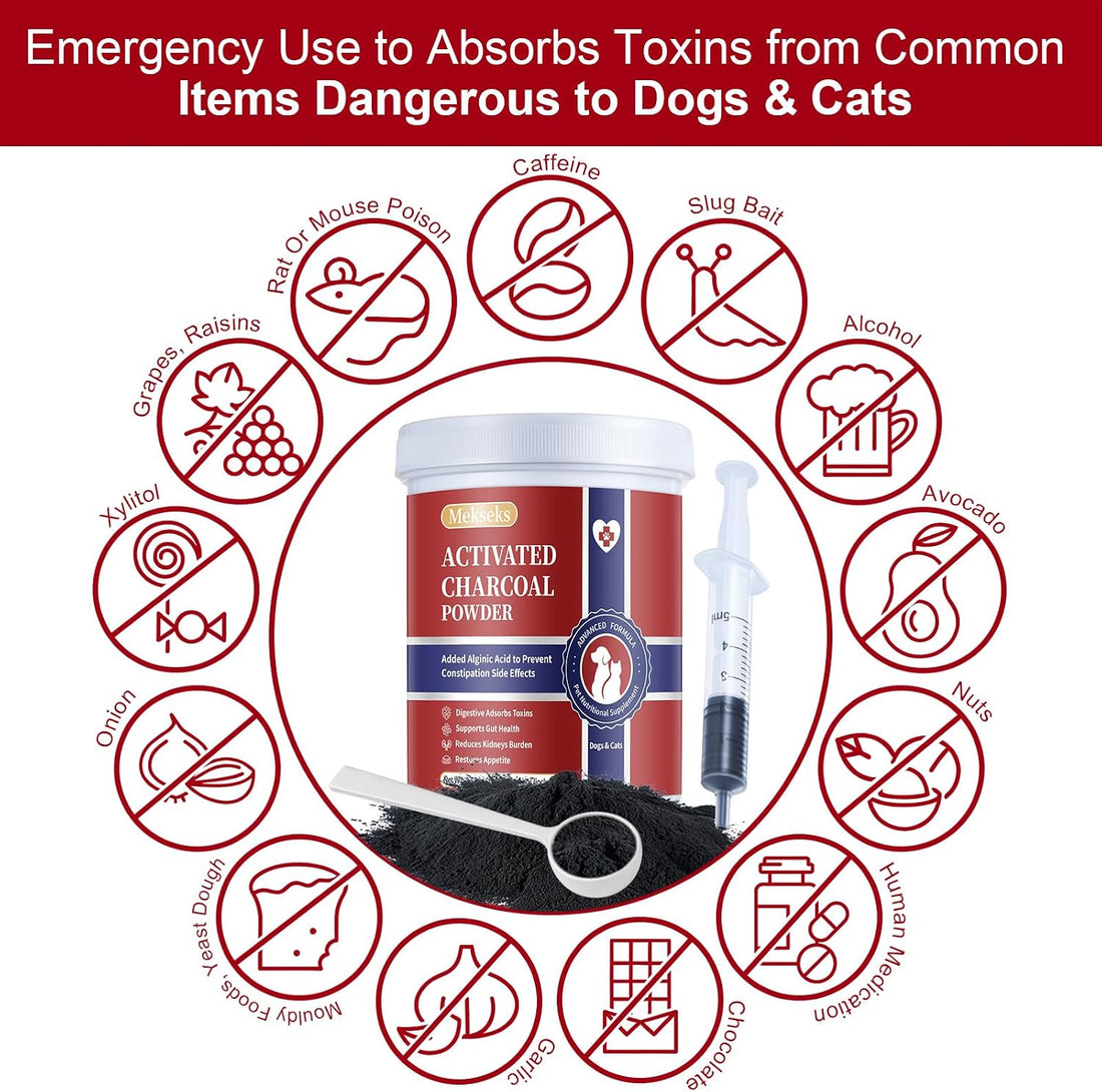 Activated Charcoal Powder for Dogs Cats