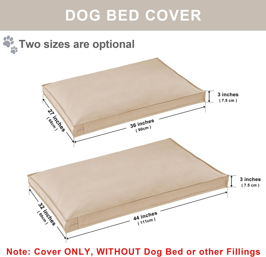 Dog Bed Covers Replacement, 36Lx27Wx3H Inch, Cover Only