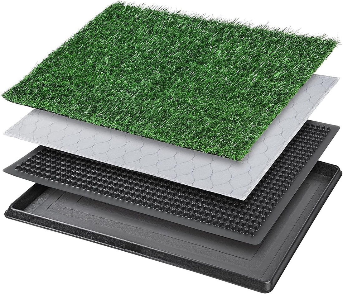 Grass Pad with Tray 20"x16", Dog Litter Box for Puppy Training