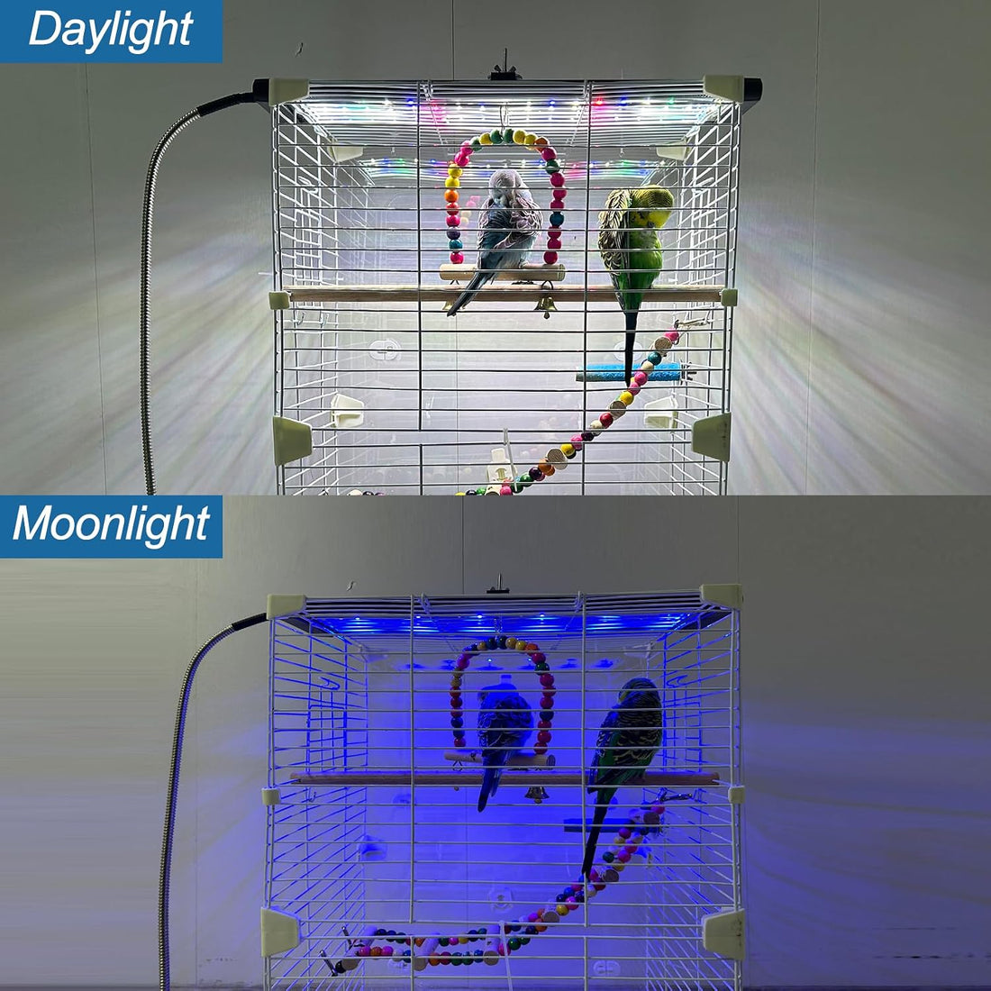 Bird Cage Light,Bird Lamp,Bird Lighting Timed Lighting Off,Full