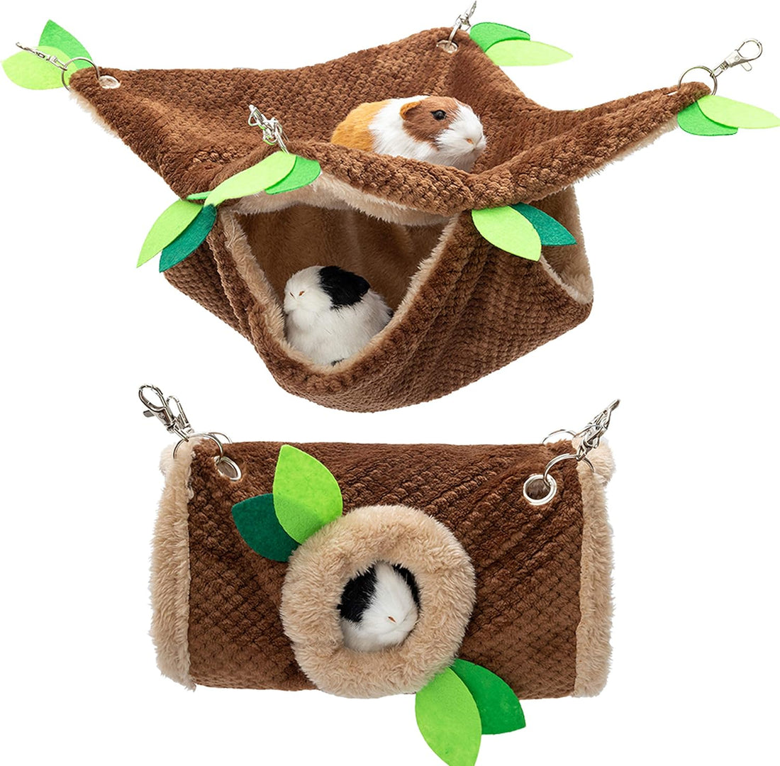 Guinea Pig Hideout, Hammock & Tunnel, Washable Cage Accessories