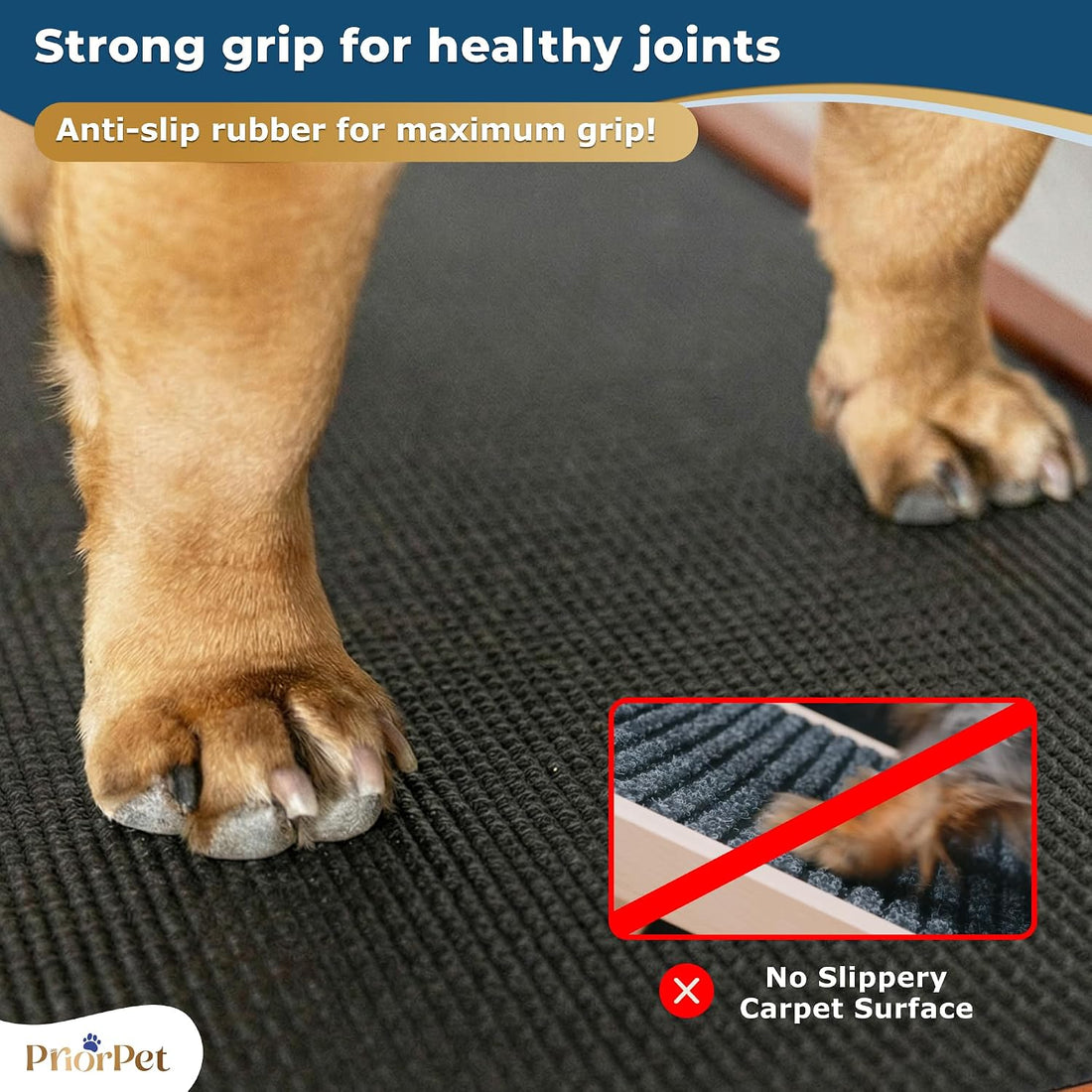 Dog ramp for Bed - PRIORPET Birchwood Adjustable Ramp for Dogs to Get