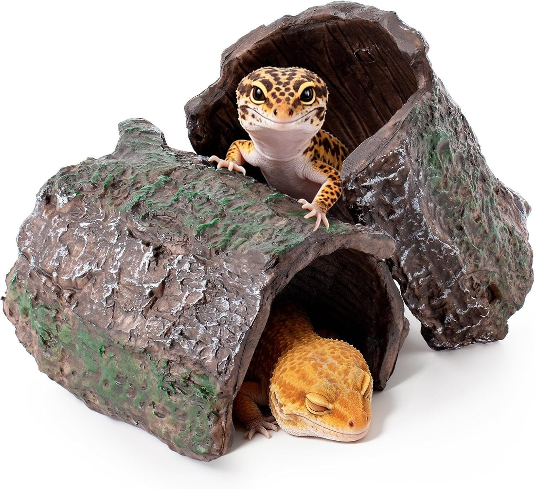 Mygeromon Reptile Hides Leopard Gecko Hideout Resin Caves Tank