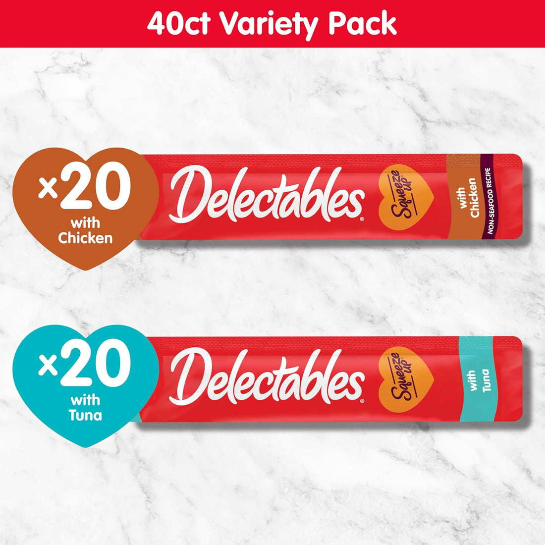 Delectables Squeeze Up Variety Pack, Creamy Squeezable Puree